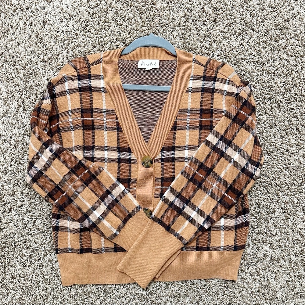 Marbled V Neck Sweater